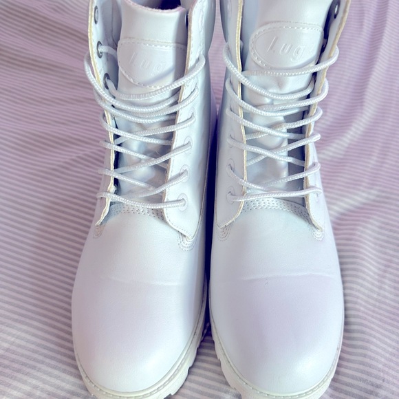 ⭐️LUGZ BOOTS, Sz. 10/41, White Leather, So Cute for the Cold!! EUC! ❄️ - Picture 5 of 15